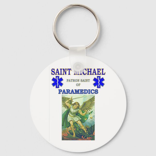 PATRON SAINT OF PARAMEDICS KEY RING (Front)