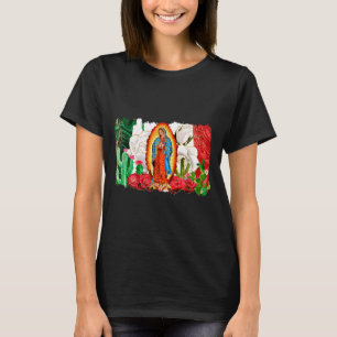 Patrona de México Guadalupana Virgen Reina de la T-Shirt