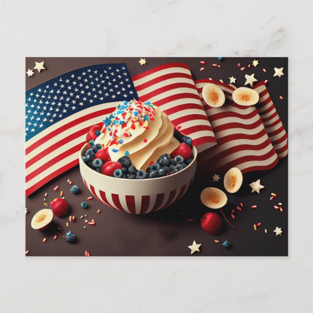 Patrotic Dessert Postcard (Front)