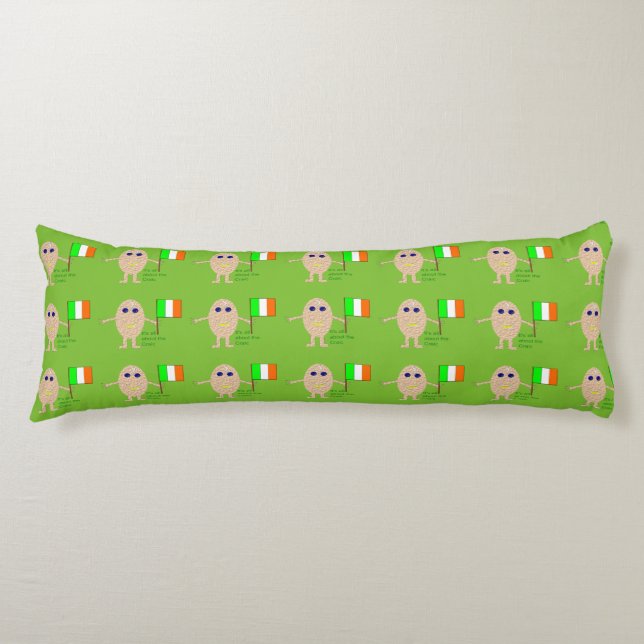 Patruiotic Irish Egg Body Pillow (Front)