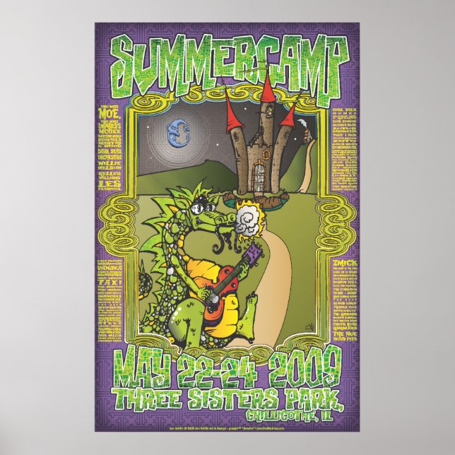 Pats Dragon for camp_final_zazzle Poster (Front)