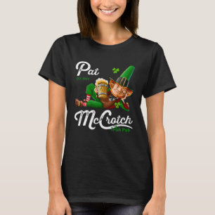 Pats Mccrotch Irish Pub Leprechaun  St Patricks Da T-Shirt