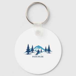 Pats Peak New Hampshire Ski Resort Skiing Skier _1 Key Ring