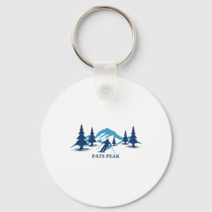 Pats Peak New Hampshire Ski Resort Skiing Skier Key Ring