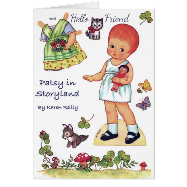 Patsy in Storyland Paper Doll cut out clothes Card (Front)