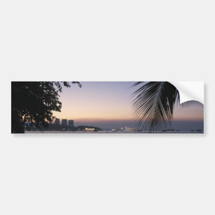 Pattaya Beach Sunset ... Chonburi, Thailand Bumper Sticker