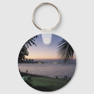 Pattaya Beach Sunset ... Chonburi, Thailand Key Ring