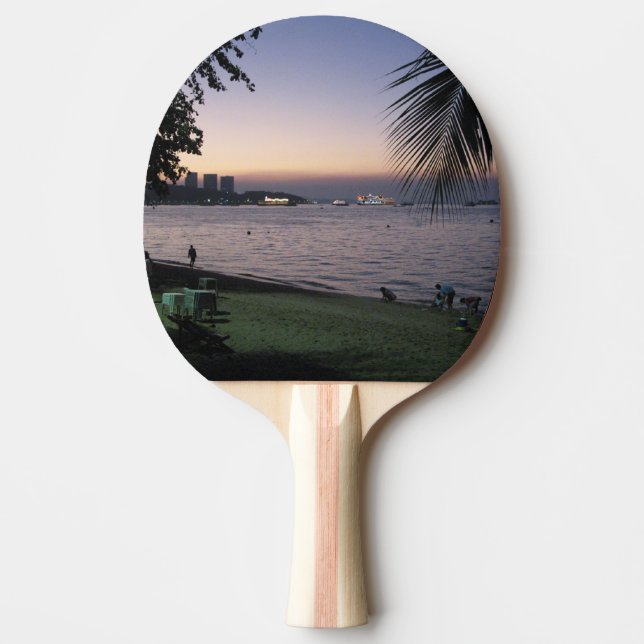 Pattaya Beach Sunset ... Chonburi, Thailand Ping Pong Paddle (Front)