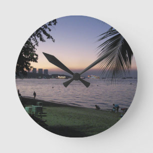 Pattaya Beach Sunset ... Chonburi, Thailand Round Clock