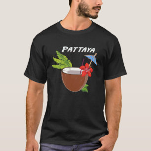 Pattaya Coconut Cocktail at The Beach Vacation in T-Shirt