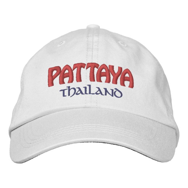 Pattaya, Thailand Embroidered Hat (Front)