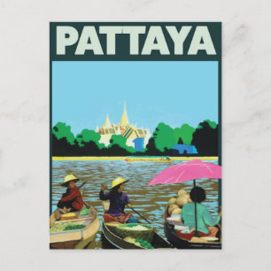 Pattaya Thailand holiday travel poster