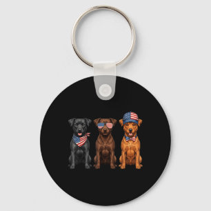Patterdale Terrier 4th Of July Flag Dog Patriotic Key Ring