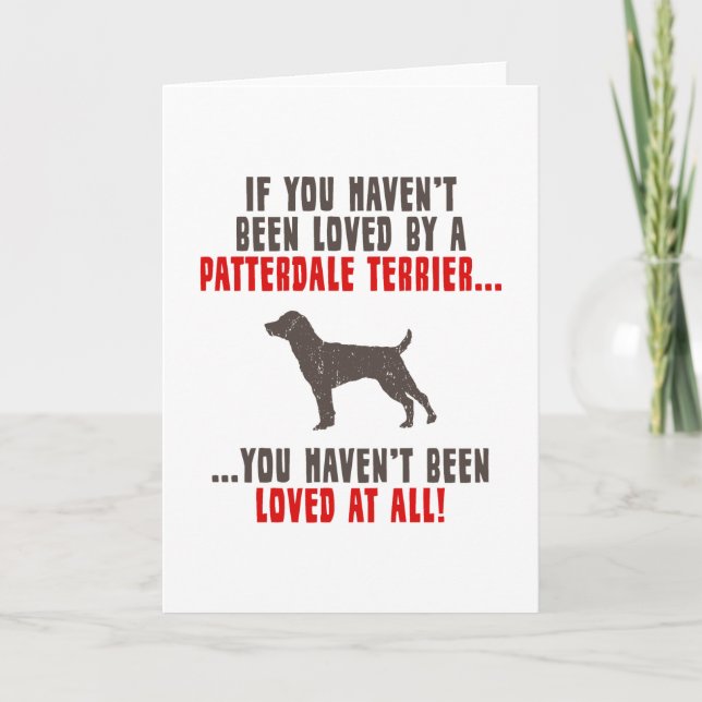 Patterdale Terrier Card (Front)