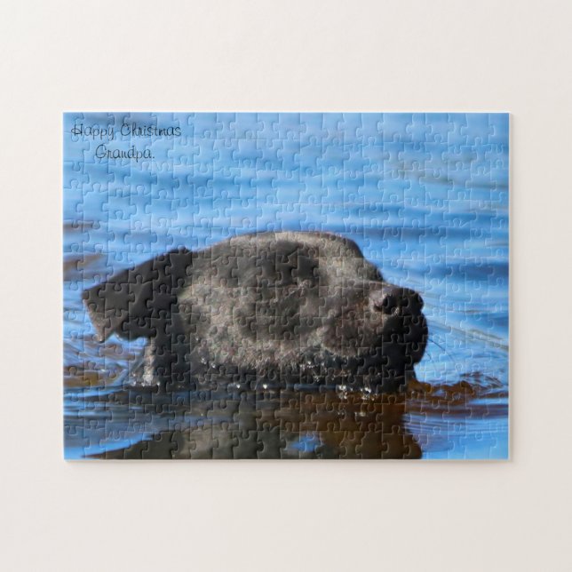 Patterdale Terrier Dog. Jigsaw Puzzle (Horizontal)