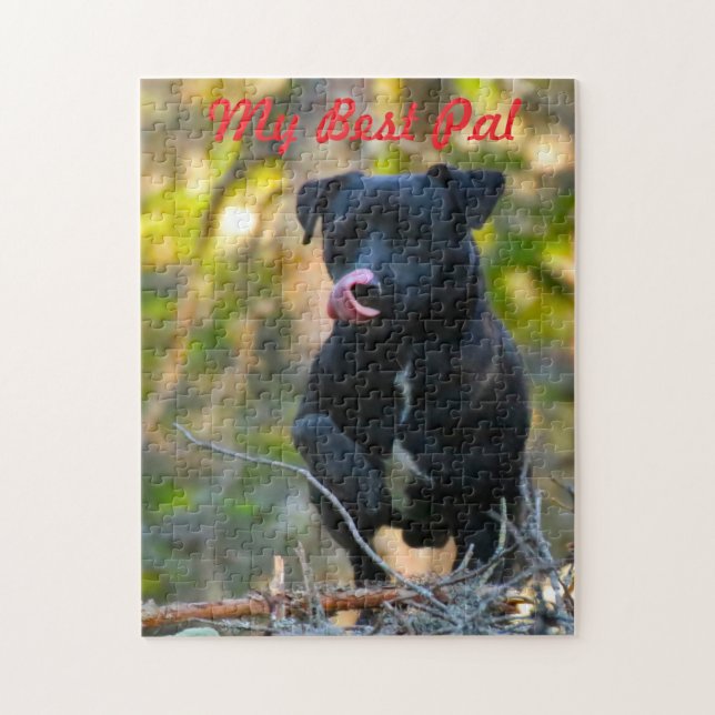 Patterdale Terrier. Jigsaw Puzzle (Vertical)