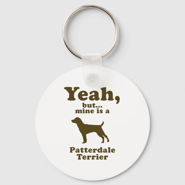 Patterdale Terrier Key Ring (Front)