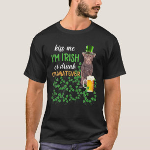 Patterdale Terrier Kiss Me I'm Irish Or Drunk Or W T-Shirt