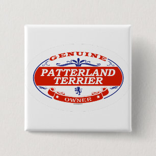 Patterland Terrier 15 Cm Square Badge