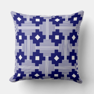 Pattern 061214 - Deep Navy with White Cushion