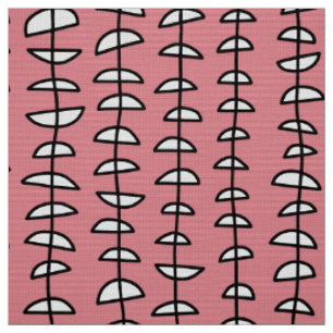 Pattern 080515 - Black and White on Pink Fabric