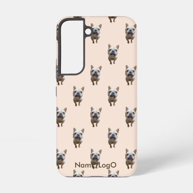 pattern_1_french bulldog_1 samsung galaxy s22 case (Back)