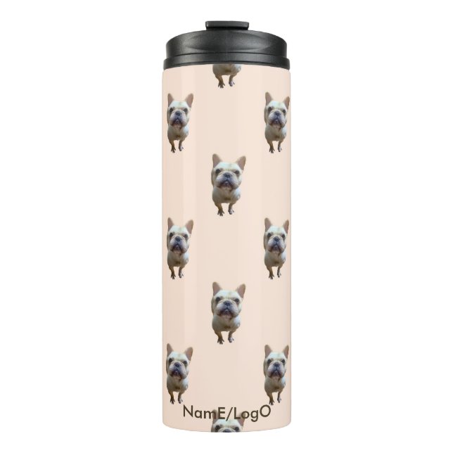 pattern_1_french bulldog_1 thermal tumbler (Front)