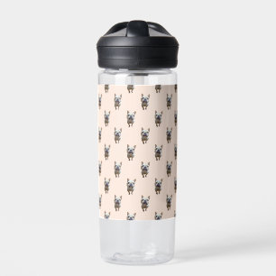 pattern_1_french bulldog_1 water bottle