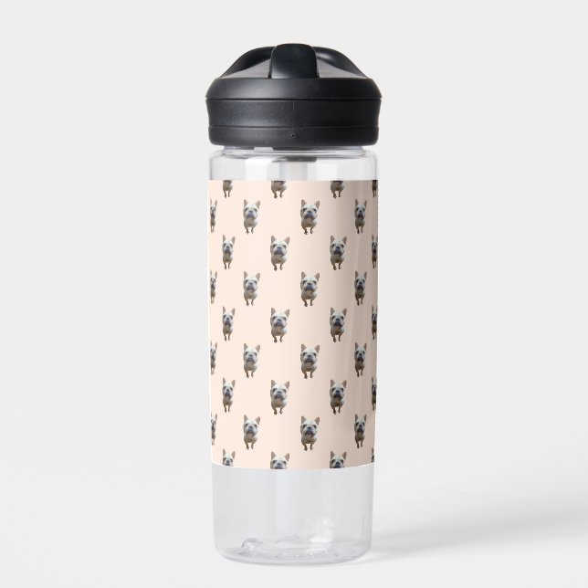 pattern_1_french bulldog_1 water bottle (Front)