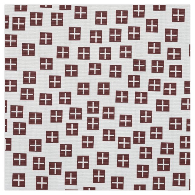 Pattern 270715 - Dark Brown and White Fabric (Swatch)