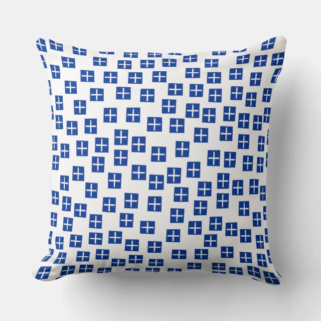 Pattern 270715 - Navy and White Cushion (Front)