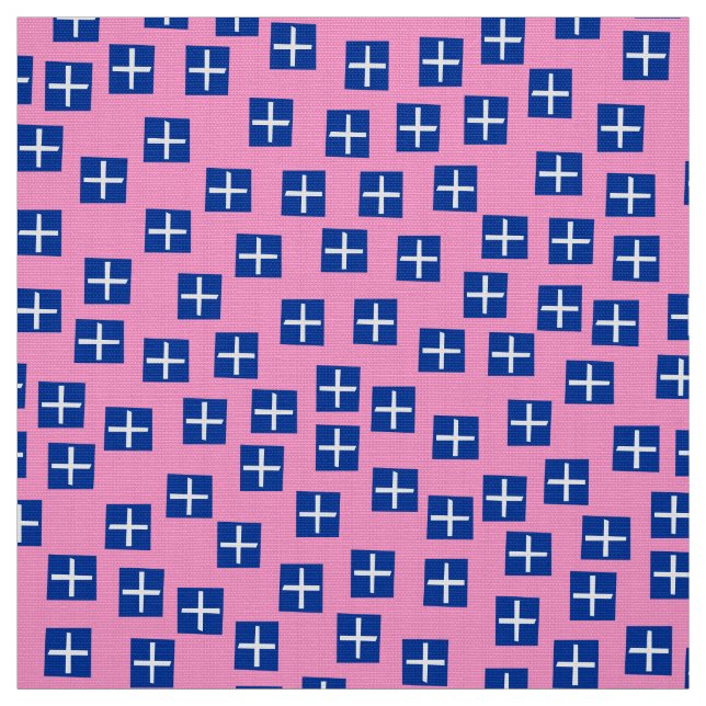 Pattern 270715 - Navy and White with Pink FF99CC Fabric (Swatch)