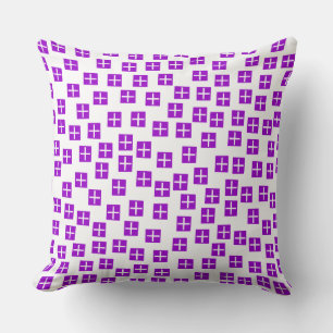 Pattern 270715 - Purple and White Cushion
