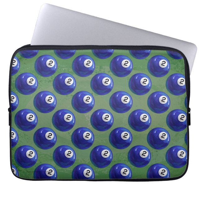 Pattern 2 Ball Laptop Sleeve (Front)