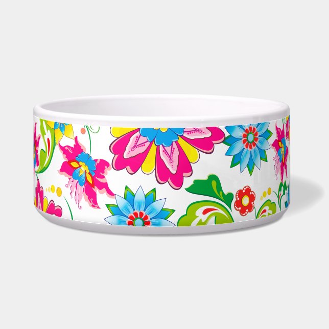 Pattern 35 Pet Bowl (Right)