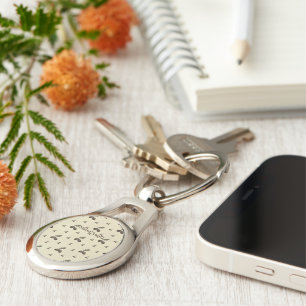 pattern_4_acorn_2 metal key ring