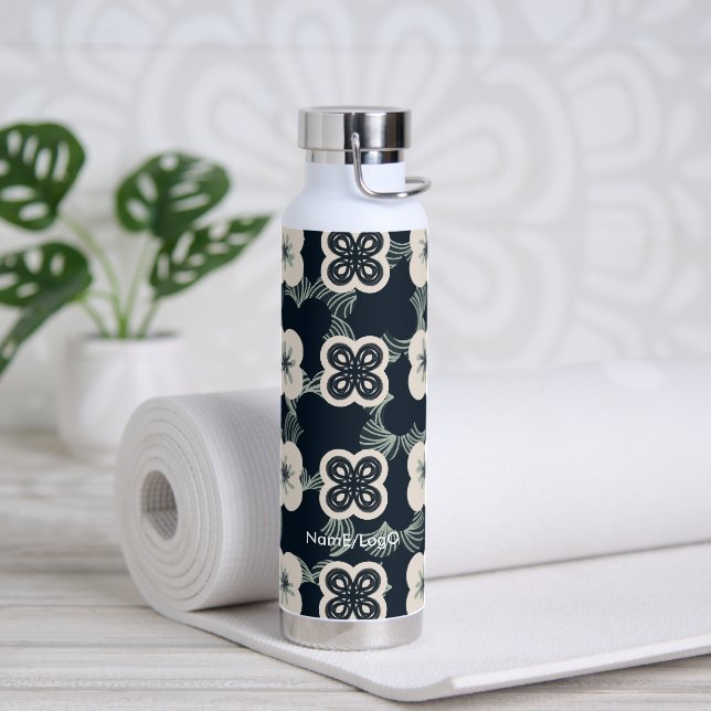 pattern_5_flower_1 water bottle (Yoga)