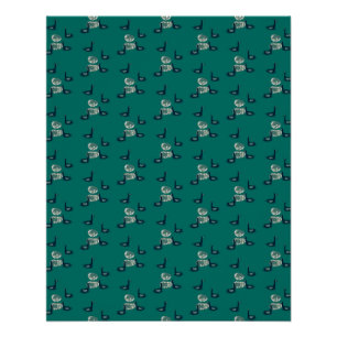 pattern_6_ducks, a girl's friend glossy poster