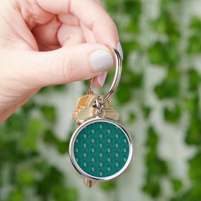 pattern_6_ducks, a girl's friend key ring (Hand)