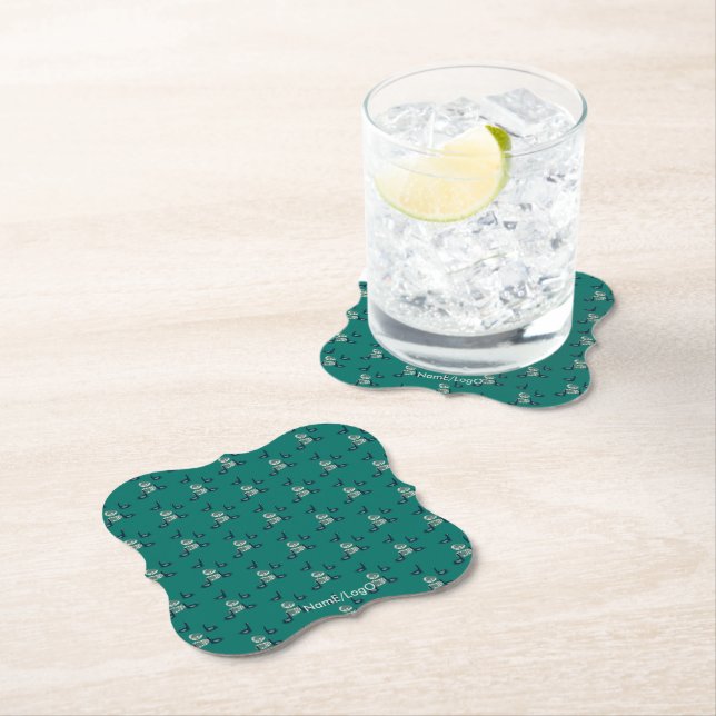 pattern_6_ducks, a girl's friend paper coaster (Insitu)