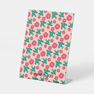 pattern_8_camellia and bird_2 pedestal sign