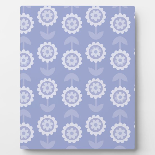 Pattern Abstract Art purple Floral Flowers Plaque (Front)