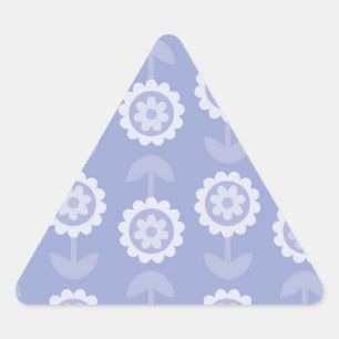 Pattern Abstract Art purple Floral Flowers Triangle Sticker