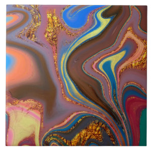 pattern abstract brown ceramic tile
