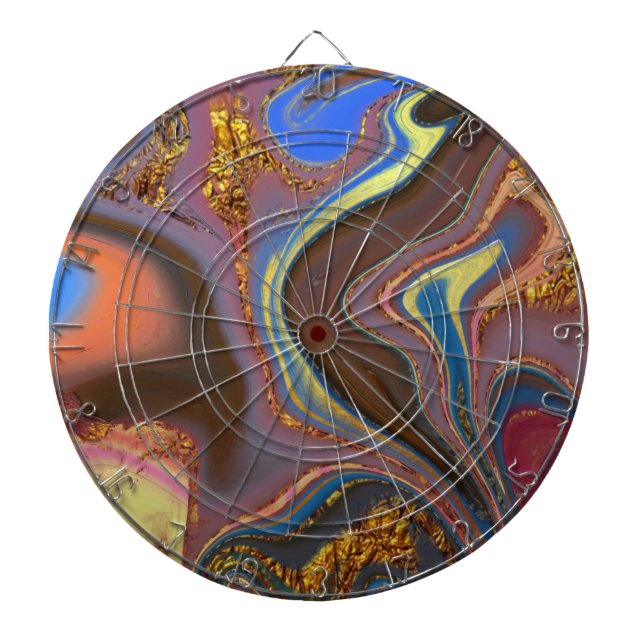 pattern abstract brown dartboard (Front)