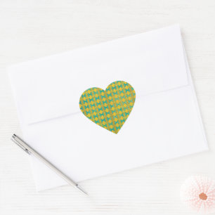 PATTERN abstract Heart Sticker