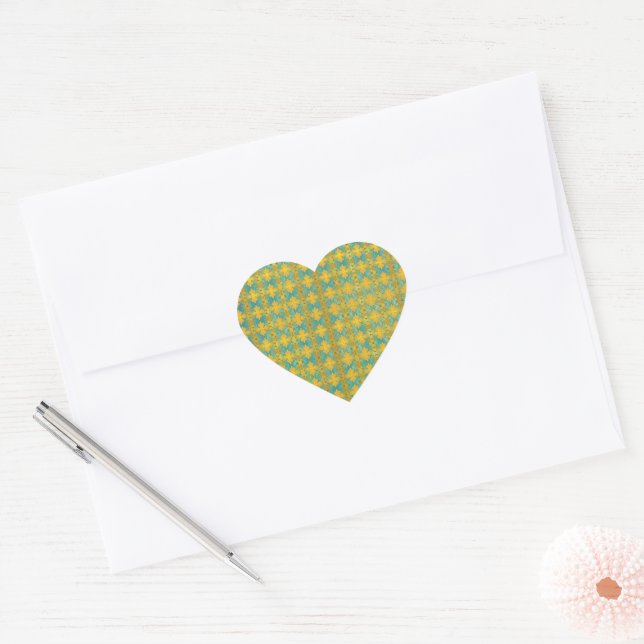 PATTERN abstract Heart Sticker (Envelope)