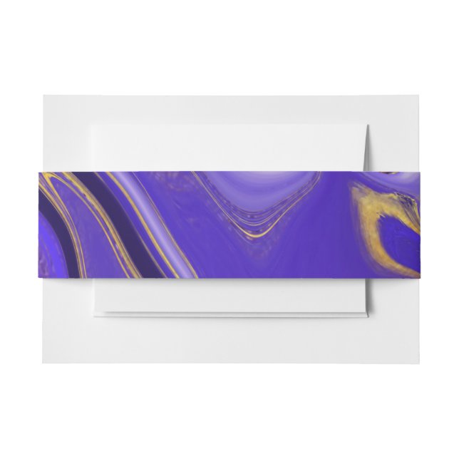 pattern abstract. invitation belly band (Front Example)