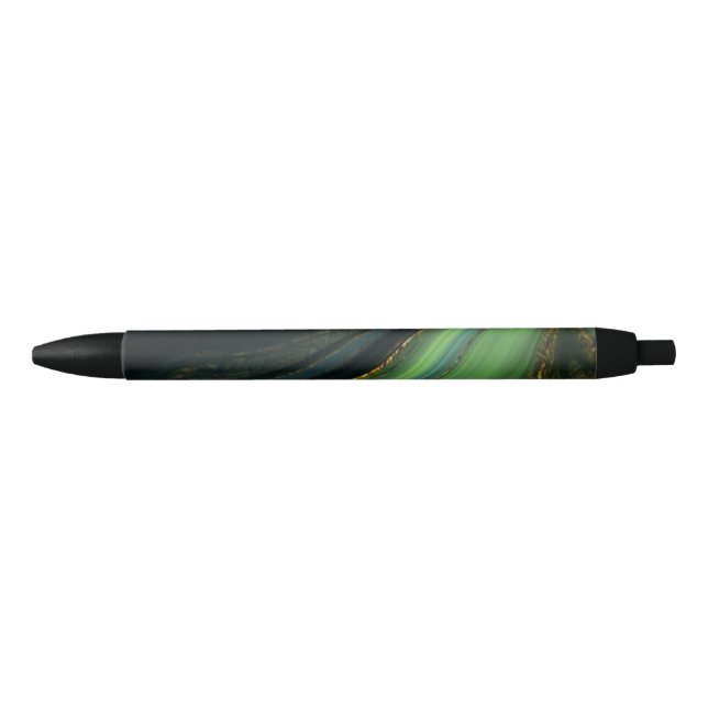 pattern abstract marbled black ink pen (Front)