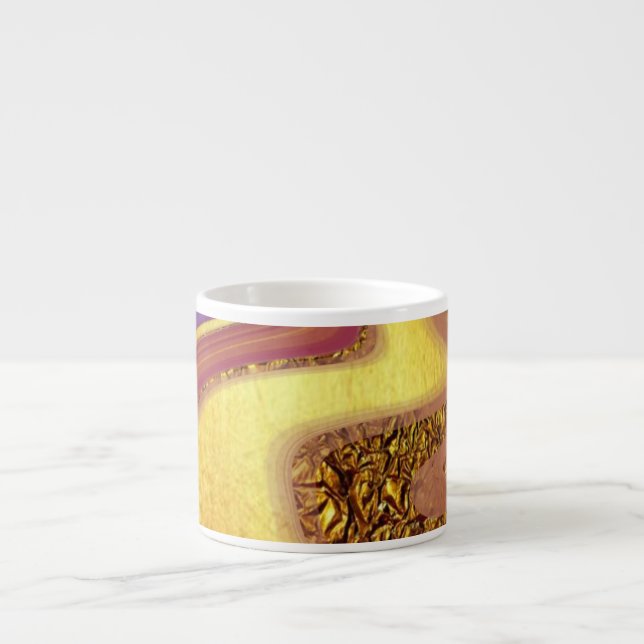pattern abstract marbled espresso cup (Front)